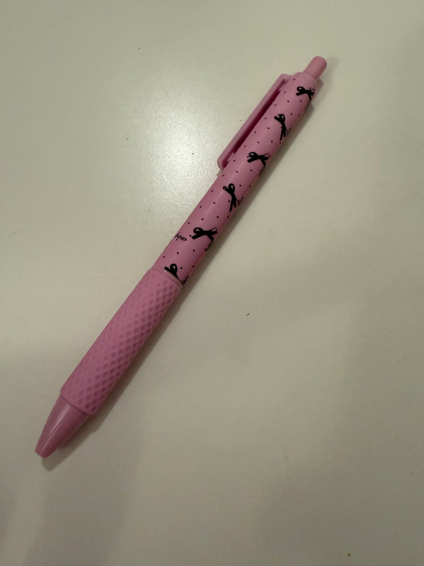 Pink Bow Knot Quick-Dry Pen | 1 piece | Limited Stocks