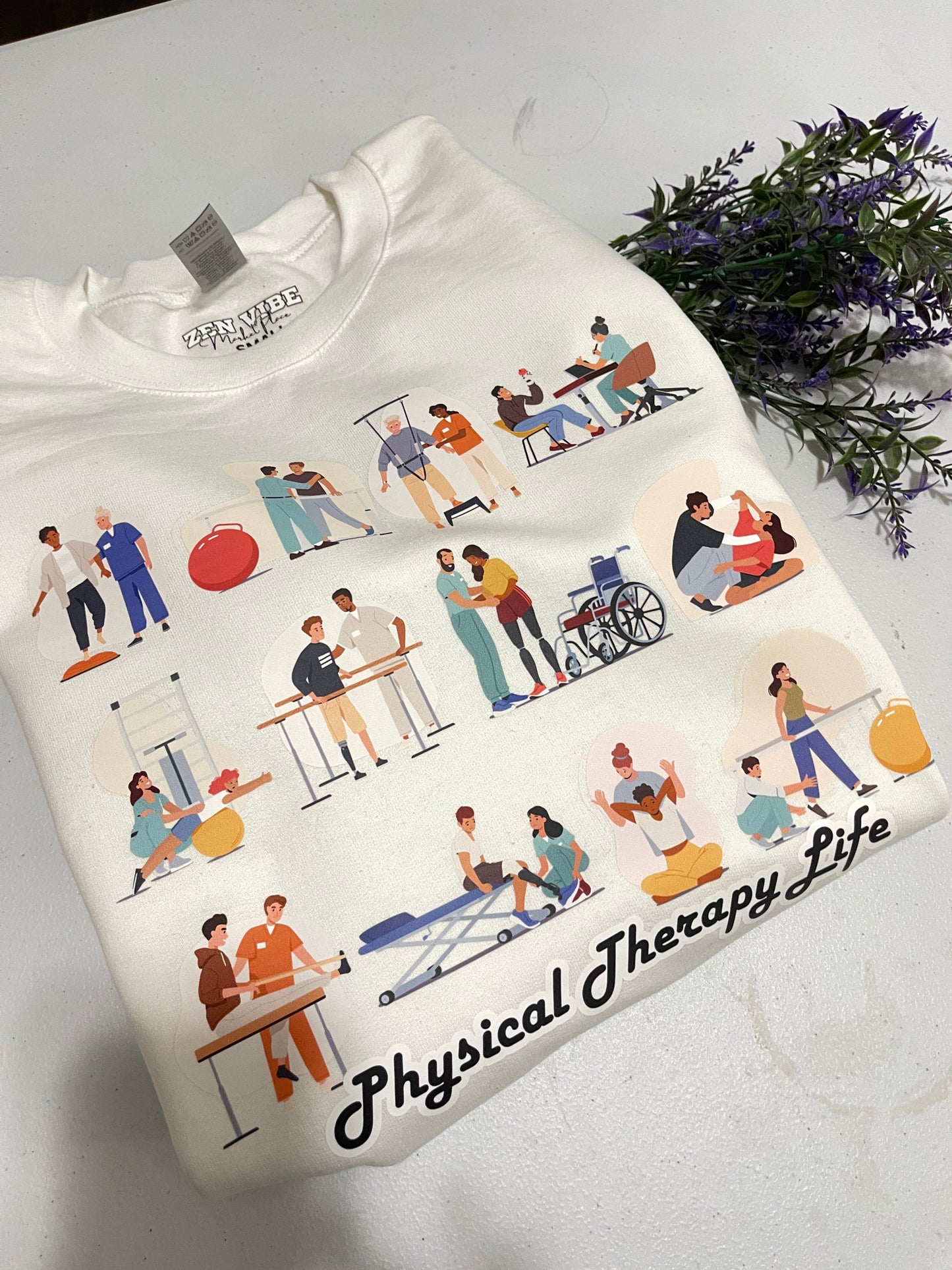Physical Therapy Life Sweatshirt | exercises | Full front