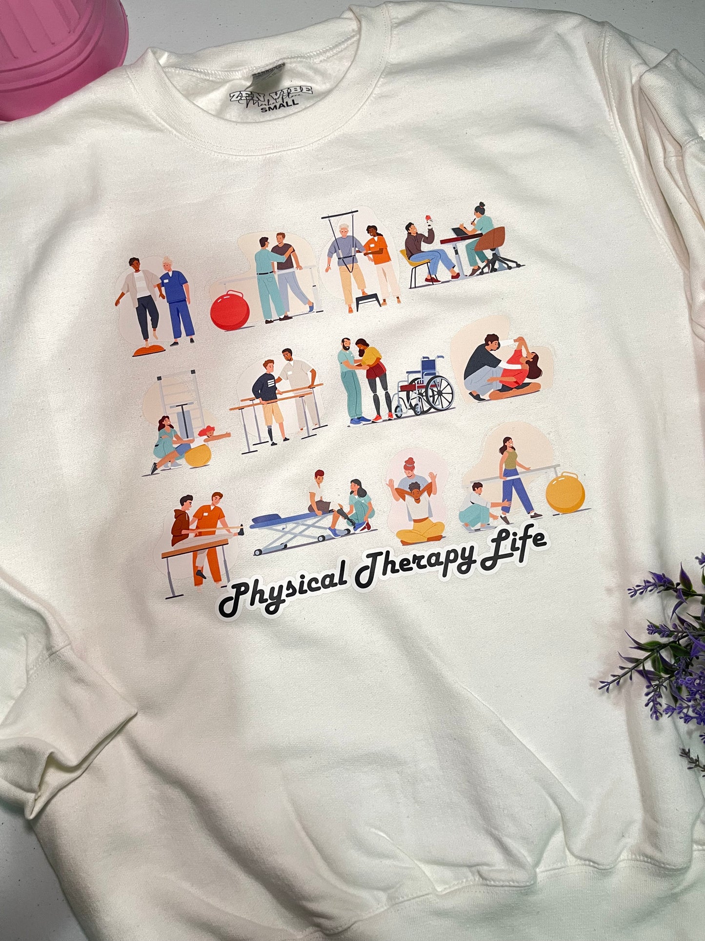 Physical Therapy Life Sweatshirt | exercises | Full front