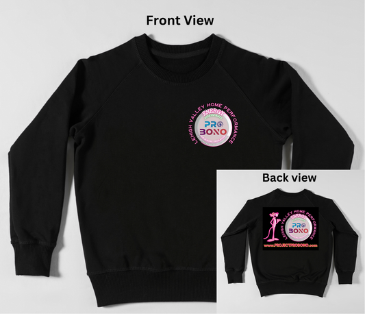Pro Bono Sweatshirt | Adult| pocket size left chest+ back print | Business Merch