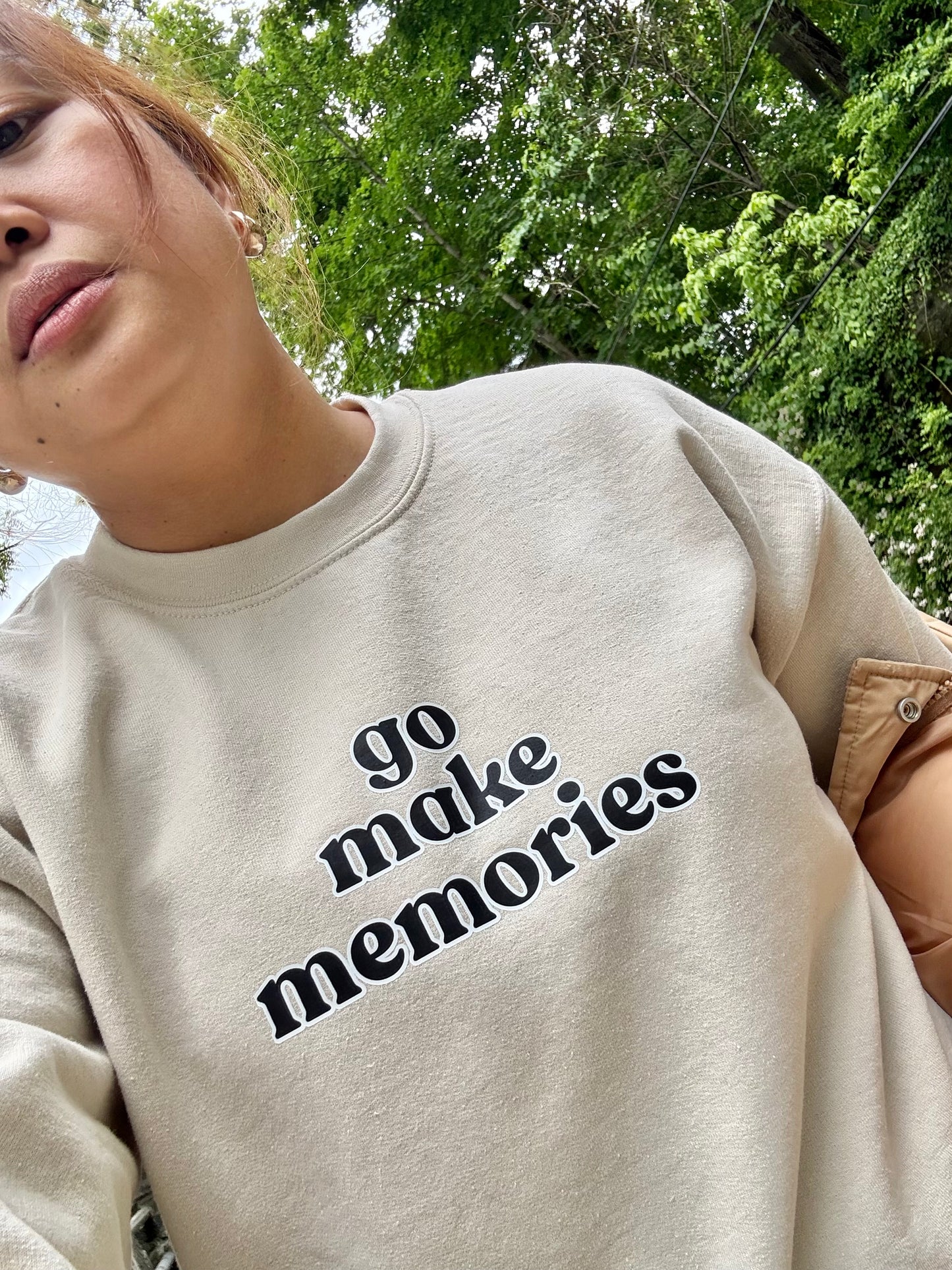Bon Voyage go make memories sweatshirt | 2-sided prints | Adult Unisex size