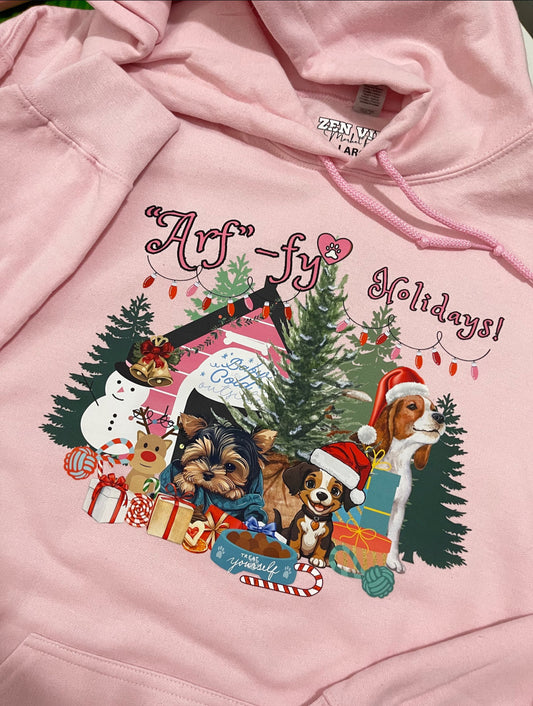 Arffy Holidays-treat yourself Hoodie | doglover | Adult unisex | front print