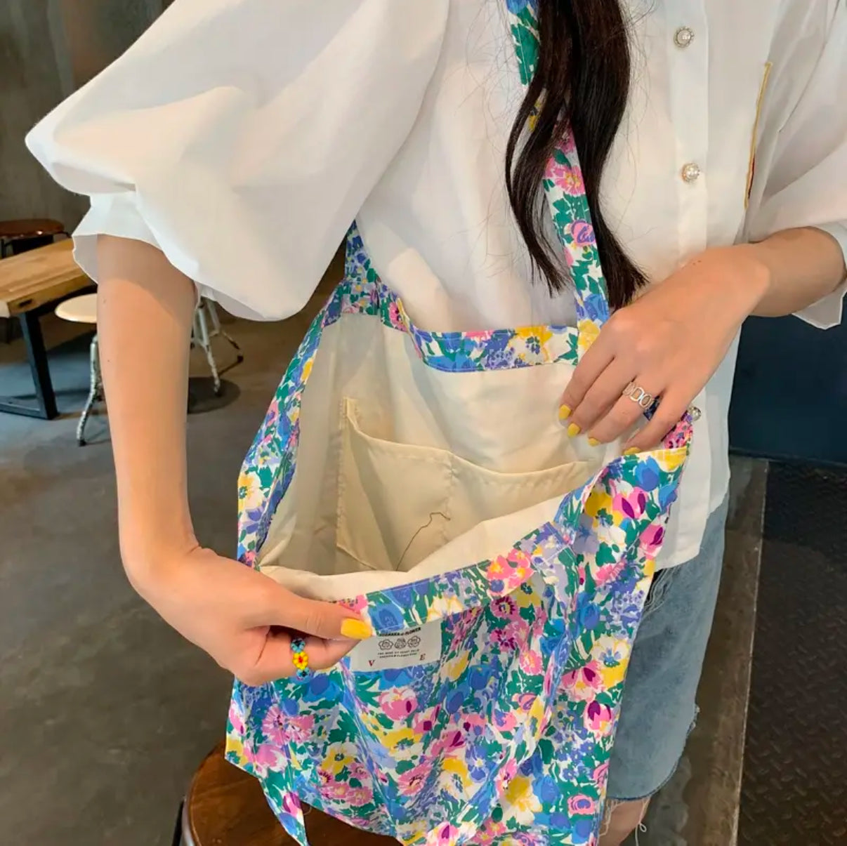 Floral Printed Tote | Large | limited stocks