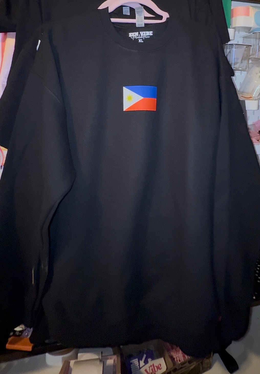 🇵🇭 Philippine Flag Sweatshirt | center chest | ADULT UNISEX size