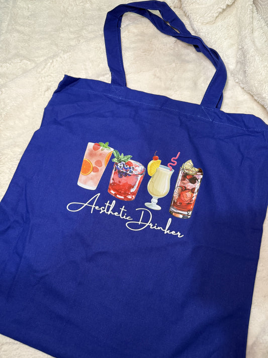 Aesthetic Drinker Tote | Standard size | one side print