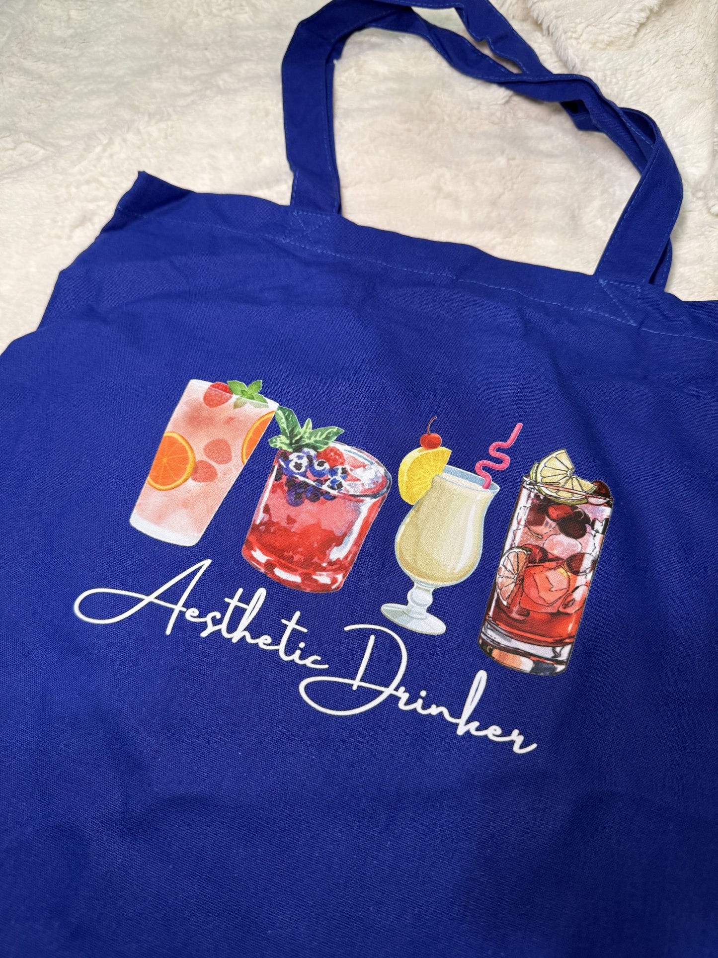 Aesthetic Drinker Tote | Standard size | one side print