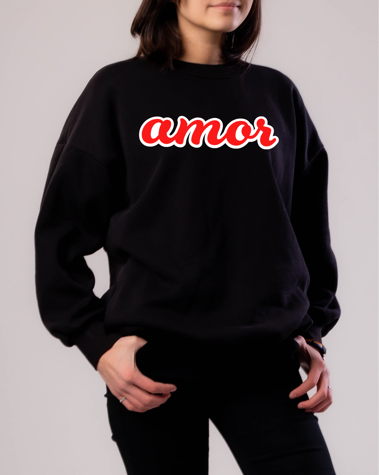 Red Amor Sweatshirt | Adult Unisex | full chest print