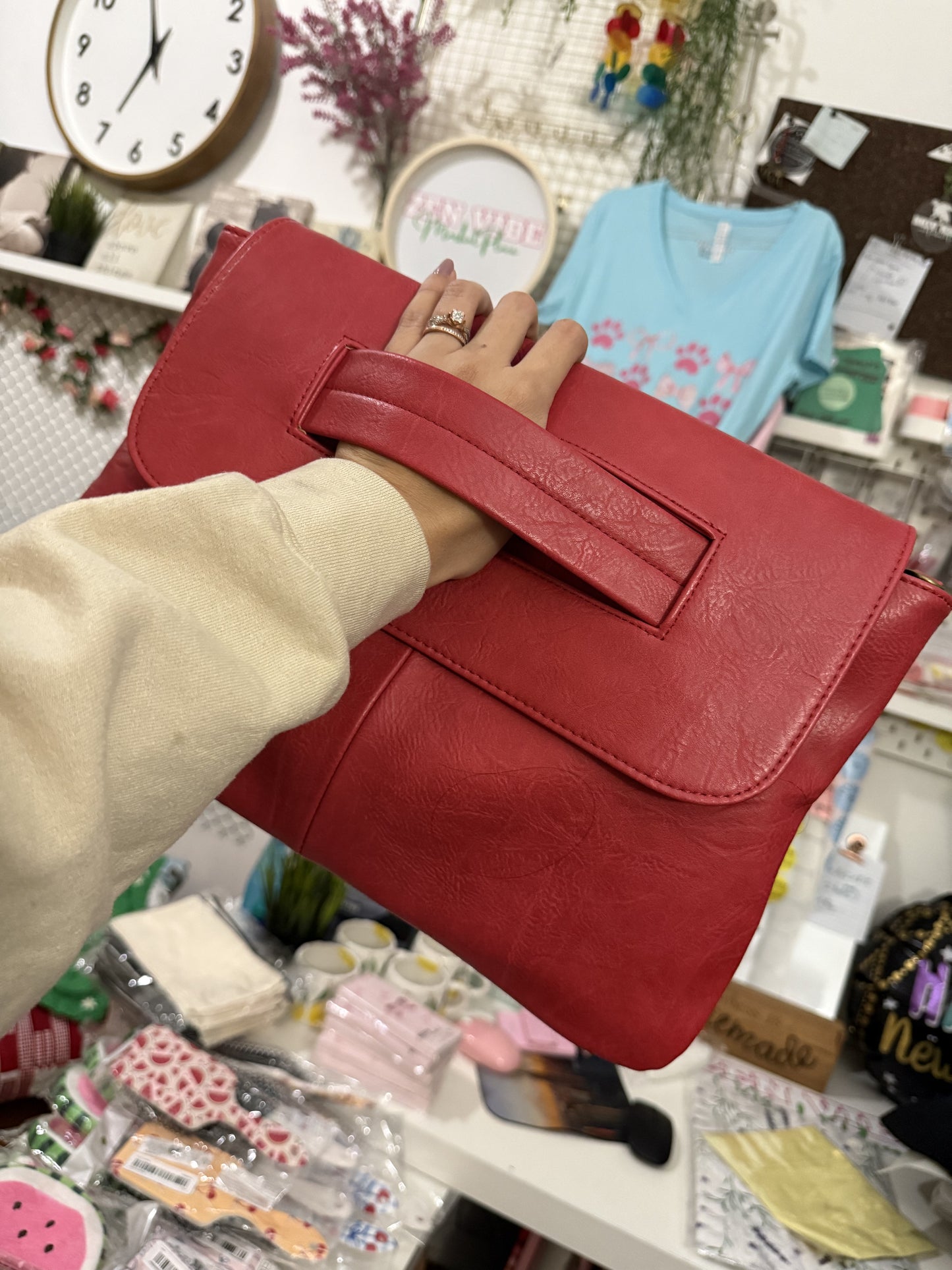 Classic Retro Solid Flap Clutch | Large Capacity | with Shoulder strap | limited stocks