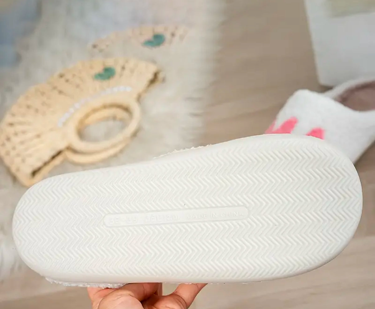 MA MA-pink Circle warm indoor slippers | Pink | lightweight with soft fleece lining | Limited Stocks