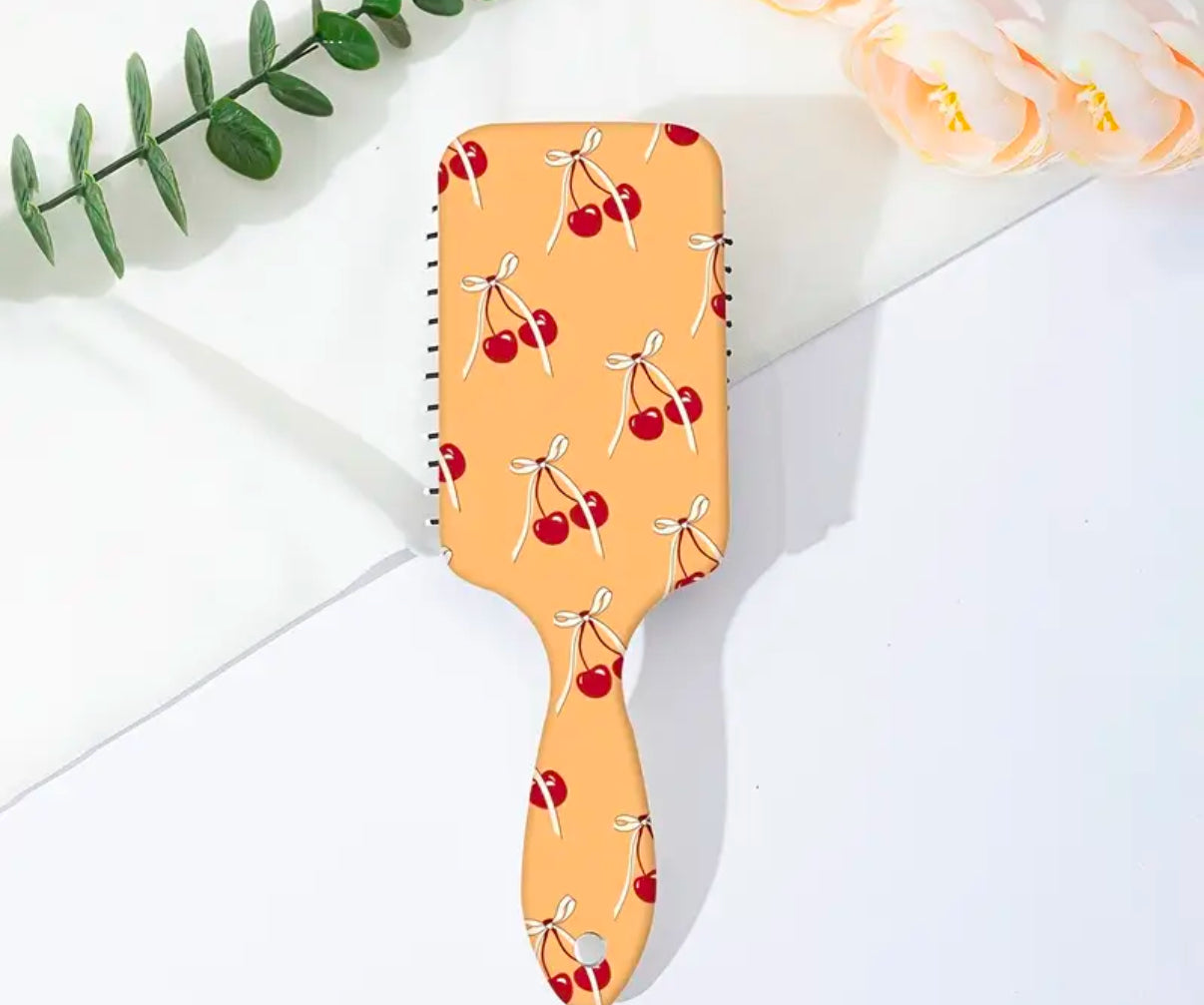 Bow Cherries Hair Plastic Brush Accessories | Limited Stocks