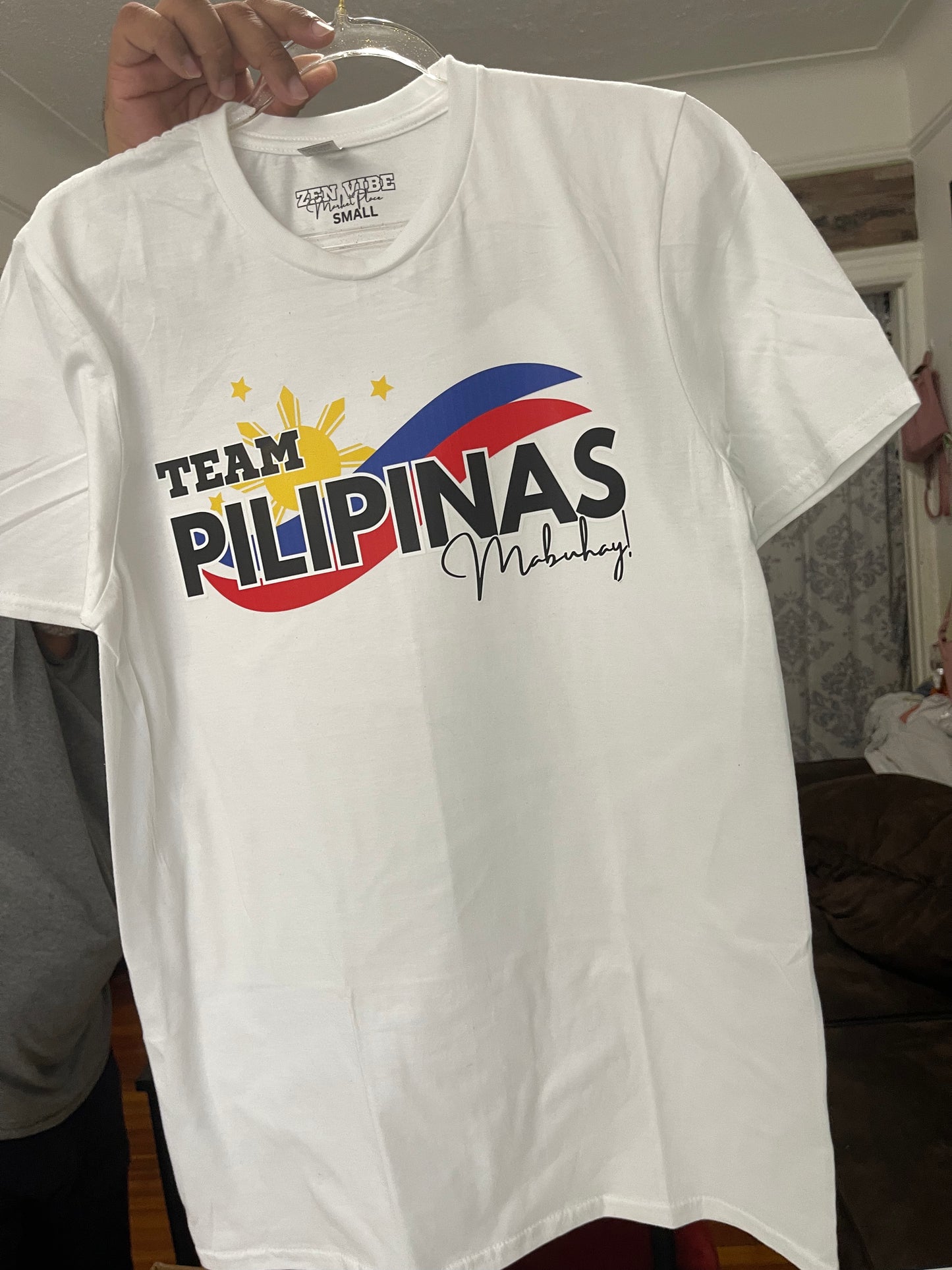 Team PILIPINAS- Mabuhay TEE | Chest Print | Adult Unisex