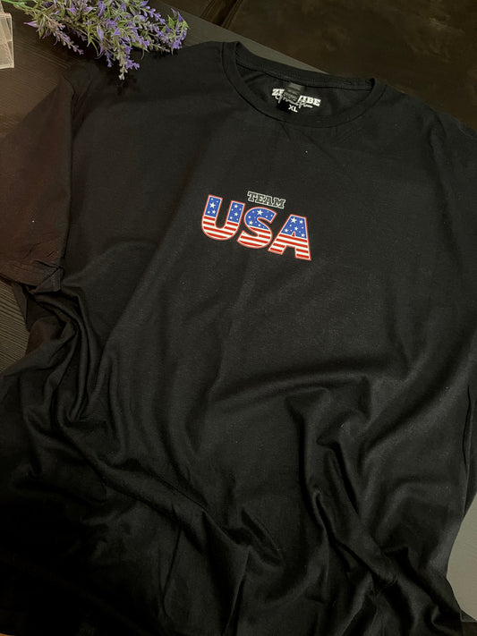 Team USA Tee | pocket size center chest Print | Adult Unisex