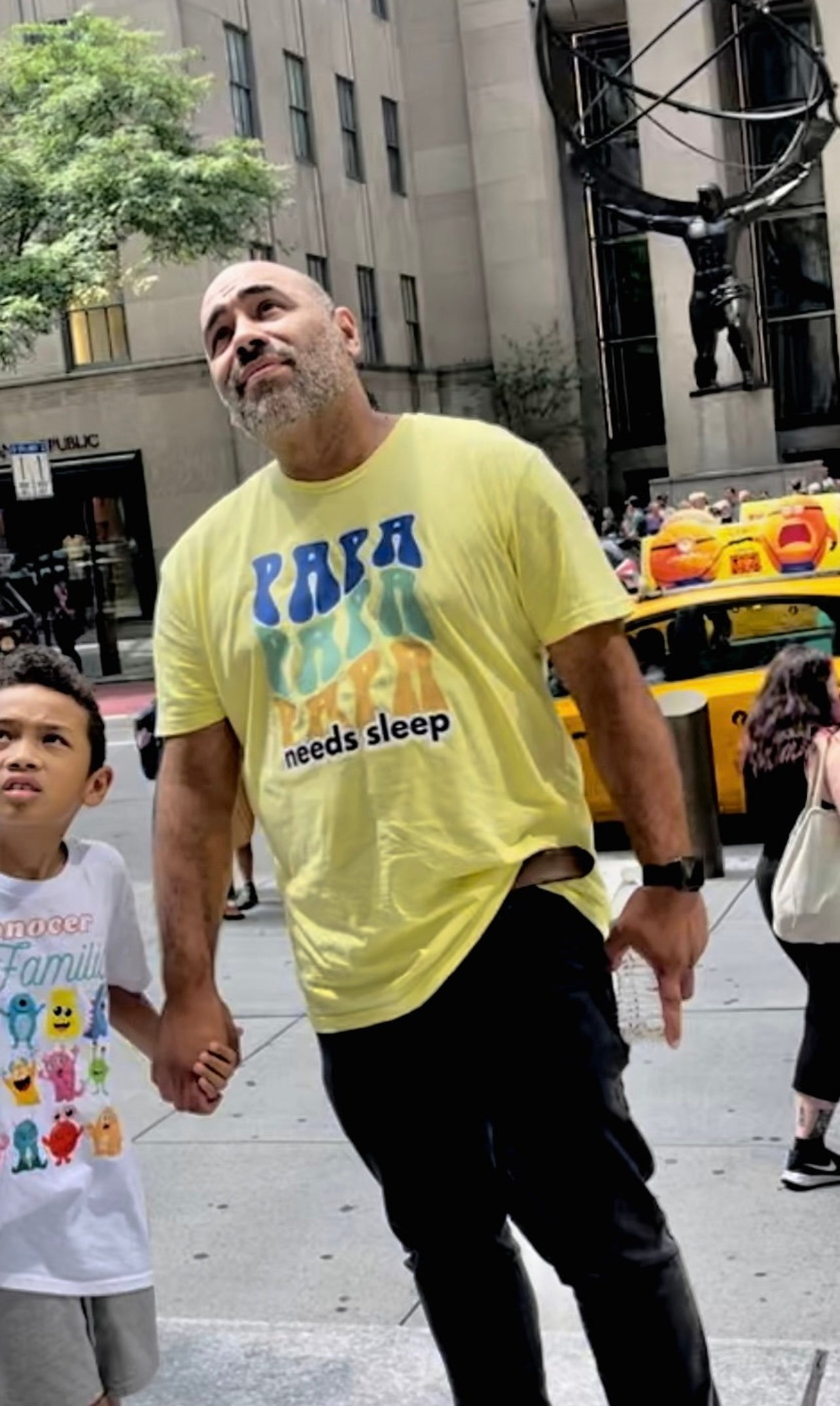 Papa wave needs sleep tee | blue green Full Chest | Unisex size