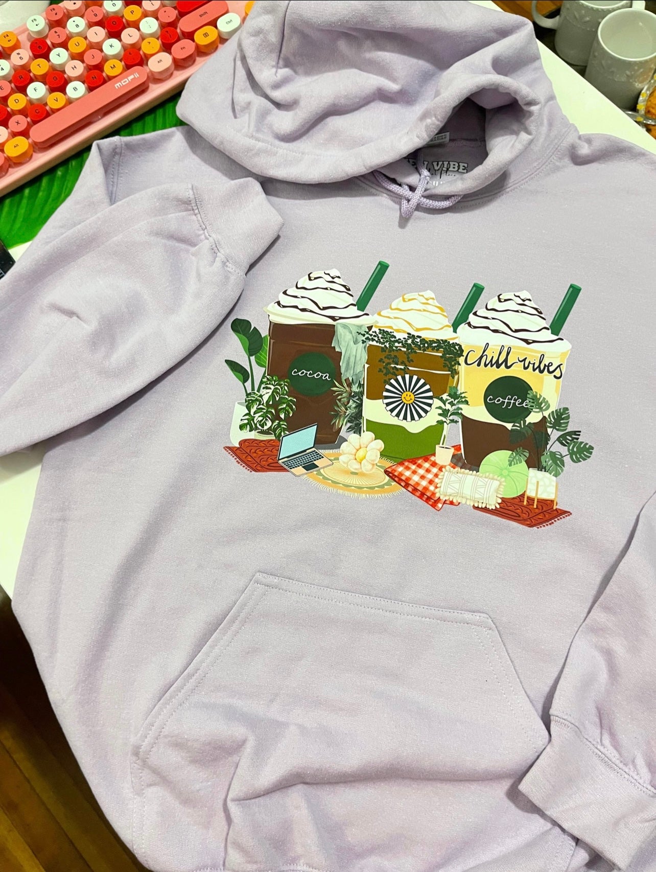 Chill Vibes Frap Hoodie | Full Chest Print | adult Unisex size