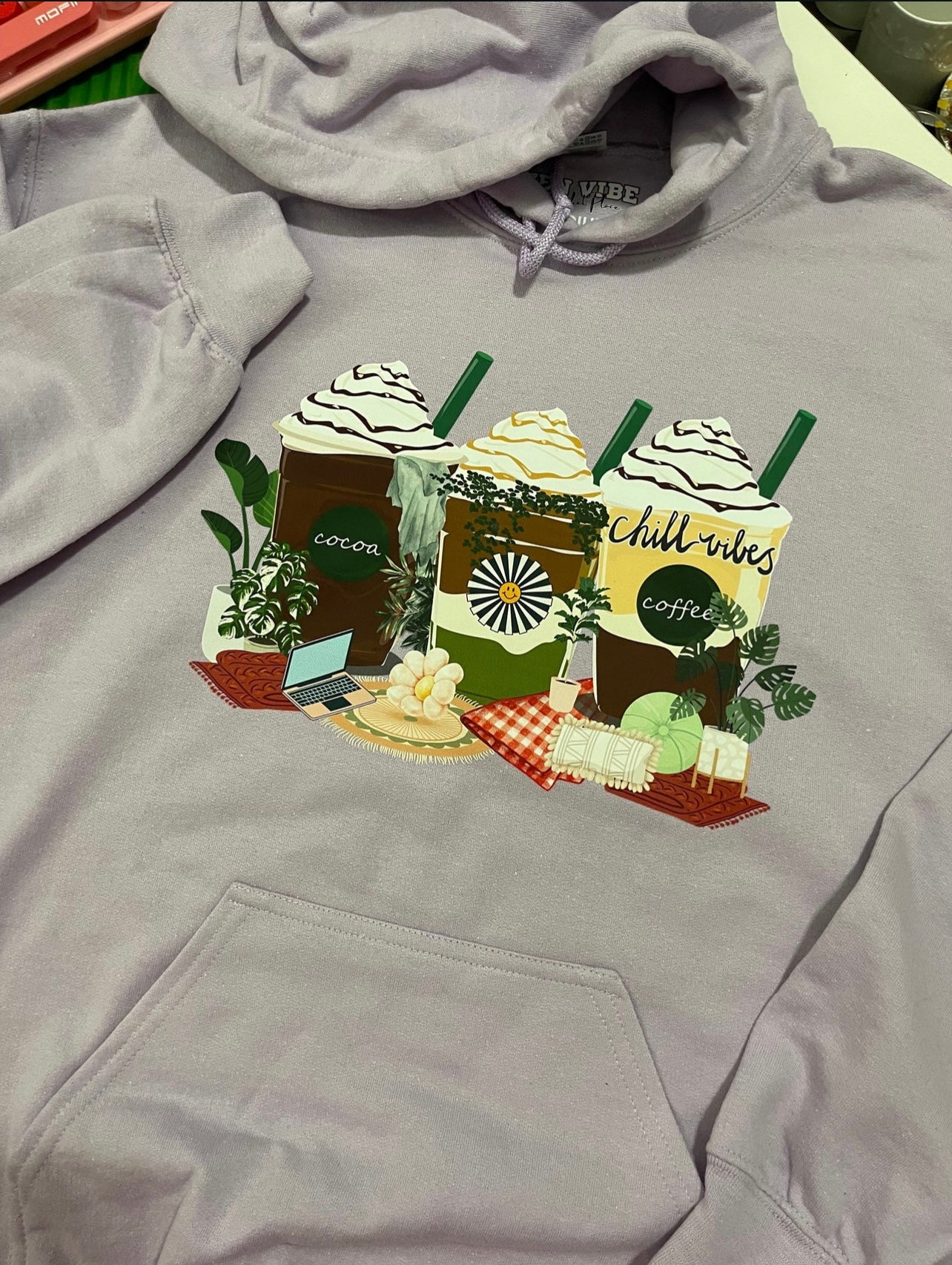 Chill Vibes Frap Hoodie | Full Chest Print | adult Unisex size