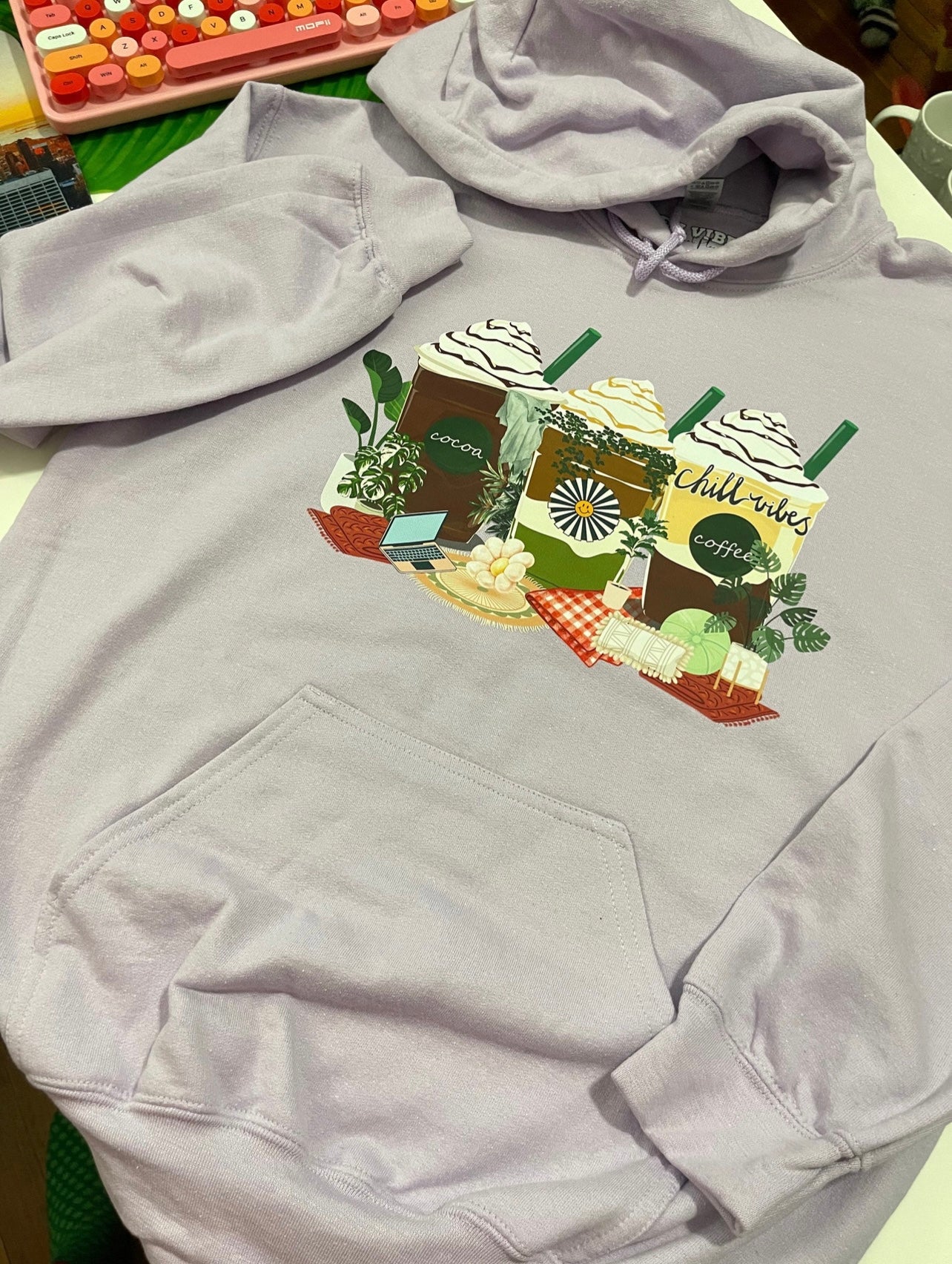 Chill Vibes Frap Hoodie | Full Chest Print | adult Unisex size