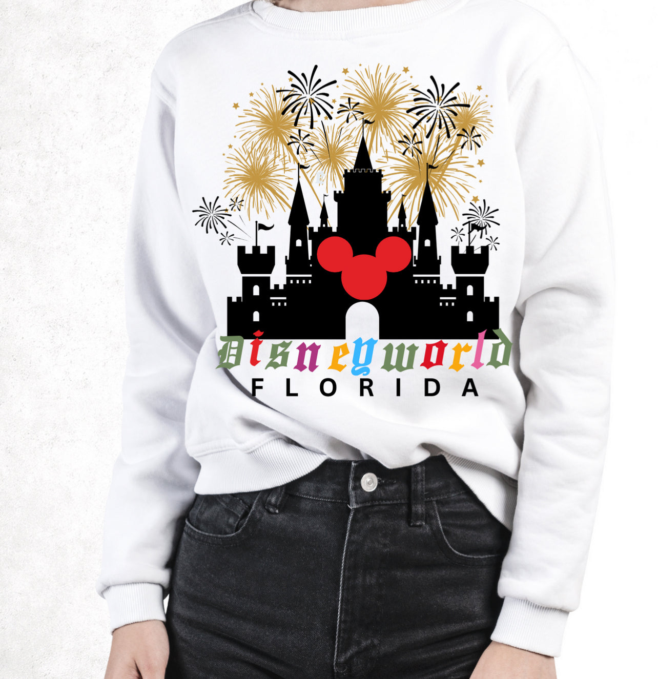 Magical Kingdom FLORIDA Sweatshirt | Red mouse | Adult Unisex size