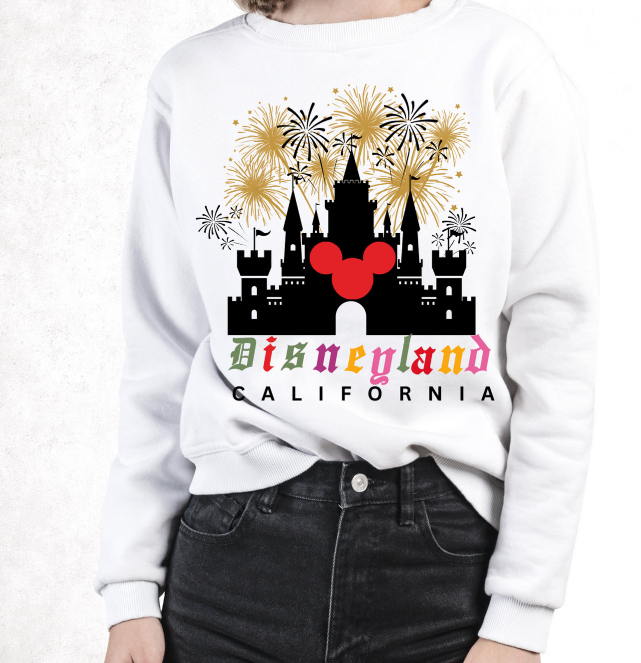 Magical Kingdom CALIFORNIA Sweatshirt | Red mouse | Adult Unisex size