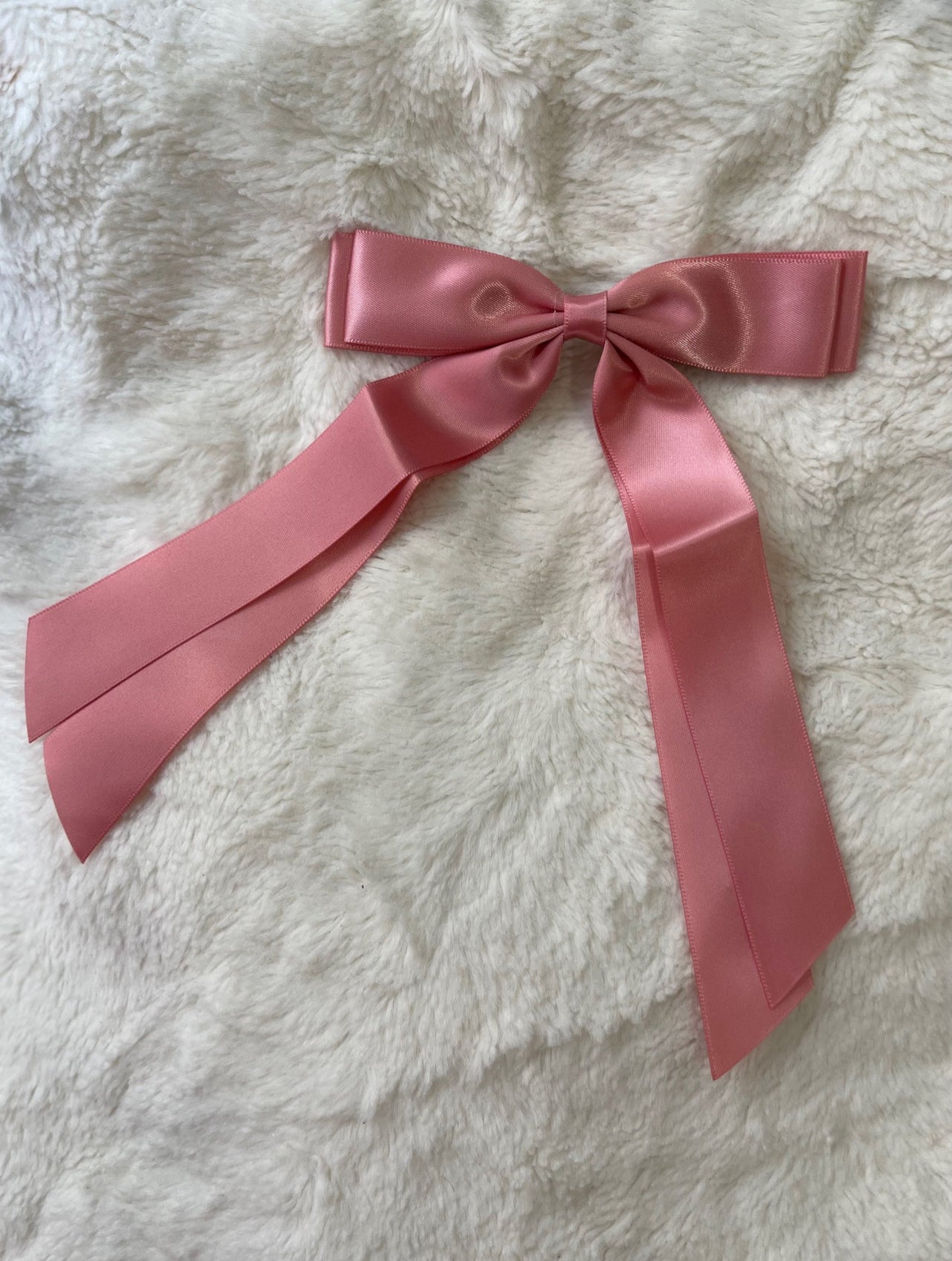 Silky Satin Hair Clip Bow Ribbon | 1 piece only