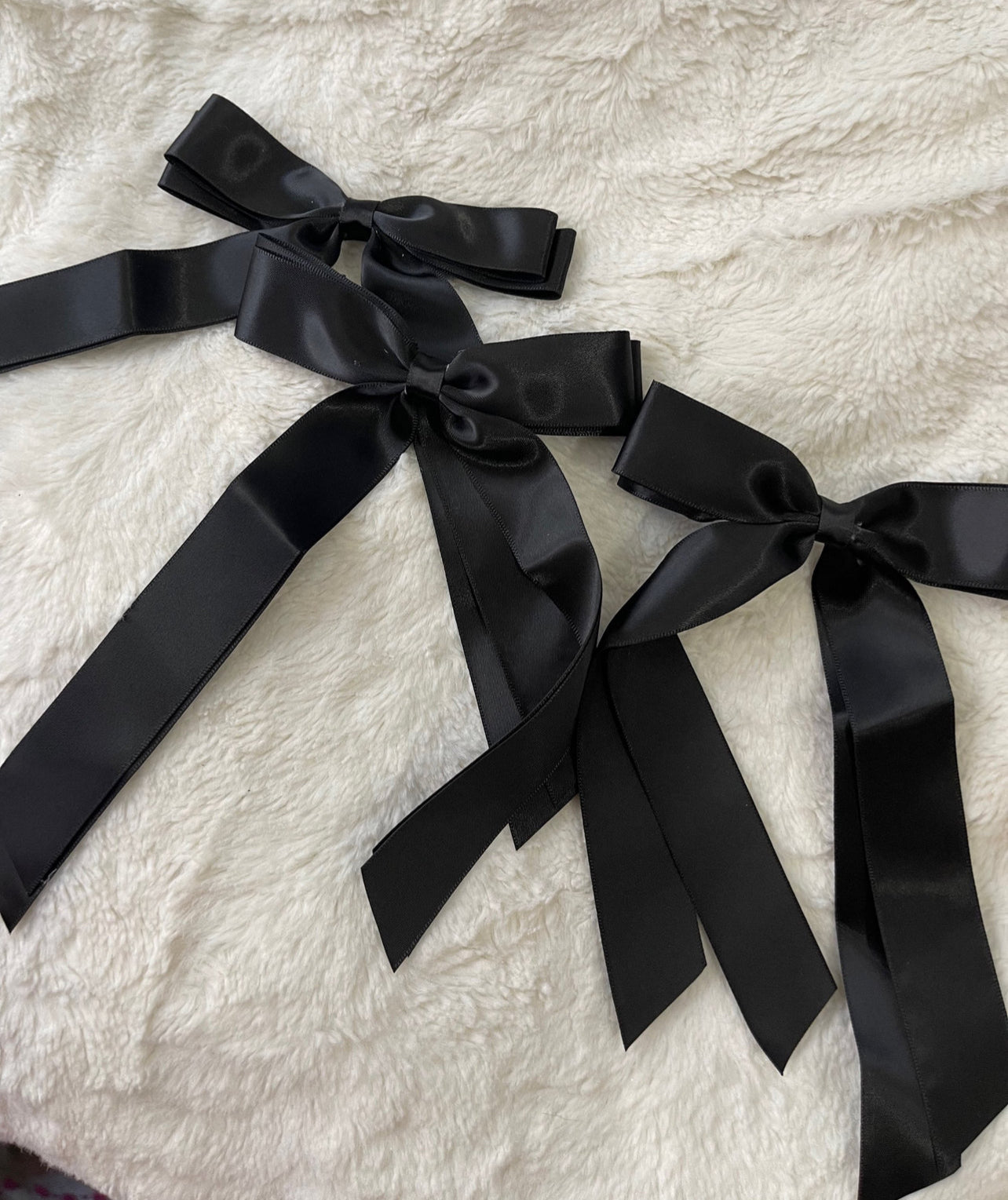 Silky Satin Hair Clip Bow Ribbon | 1 piece only