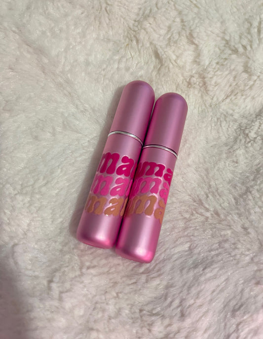 mama wave pink ombre perfume organizer | refillable 5 mL fl. oz. | travel pack | 1 piece only