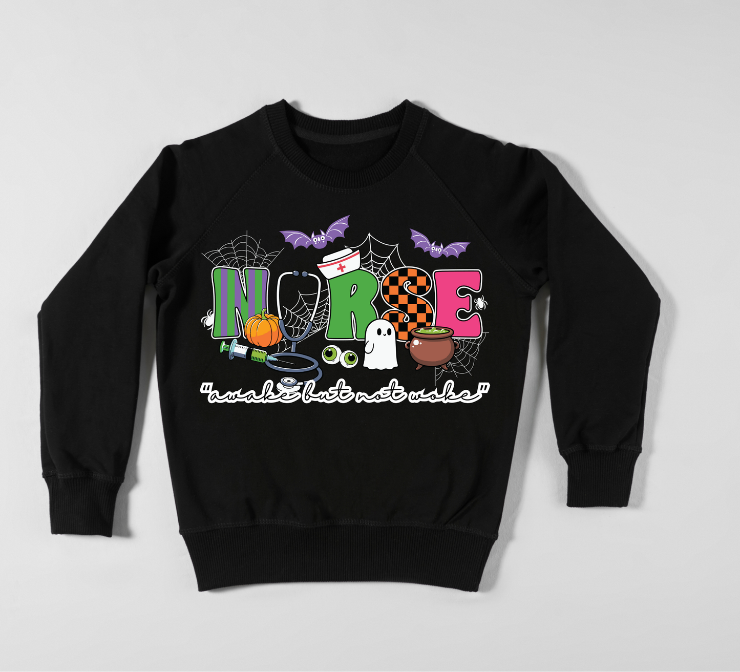 NURSE awake but not woke Halloween sweatshirt | Halloween | Unisex size