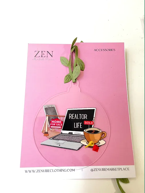 Realtor Life Ornament | RoundClearAcrylic | Accessories