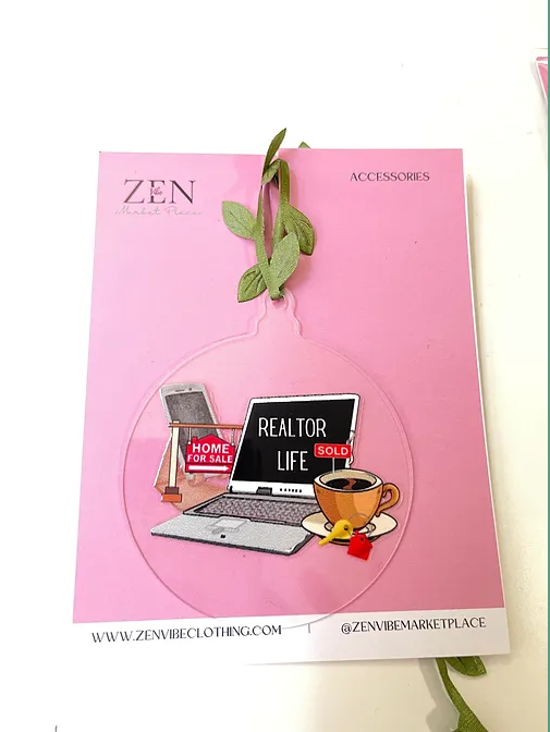 Realtor Life Ornament | RoundClearAcrylic | Accessories