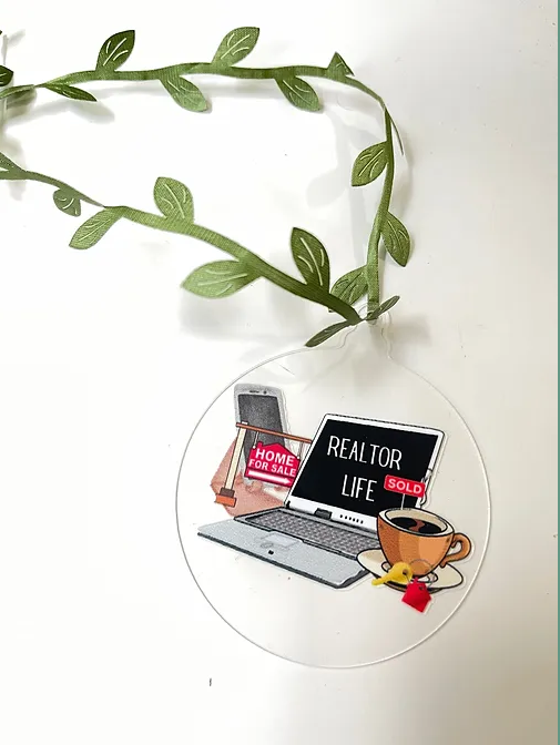 Realtor Life Ornament | RoundClearAcrylic | Accessories