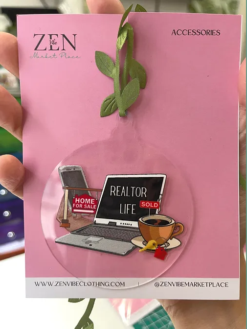 Realtor Life Ornament | RoundClearAcrylic | Accessories