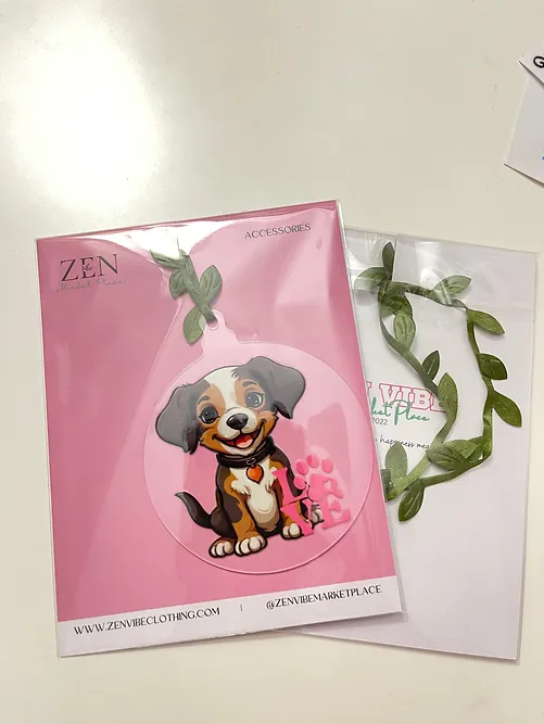 Paw LOVE Ornament | RoundClearAcrylic | Accessories | Dog