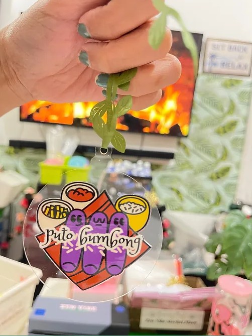 Puto Bumbong Ornament | RoundClear Thin Acrylic | Accessories