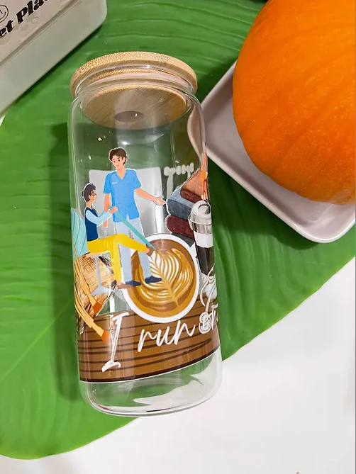 I run on coffee-PT life beercan glasscup set | 20 oz