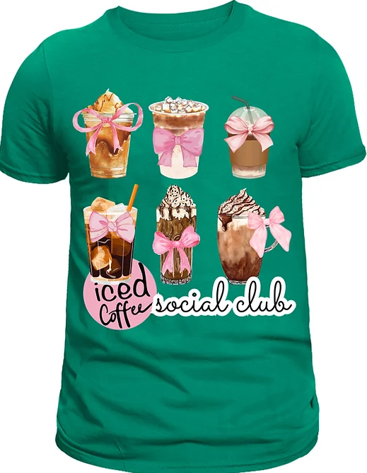 IcedCoffee Social Club- Pink Ribbon tee | adult Unisex size | crewneck
