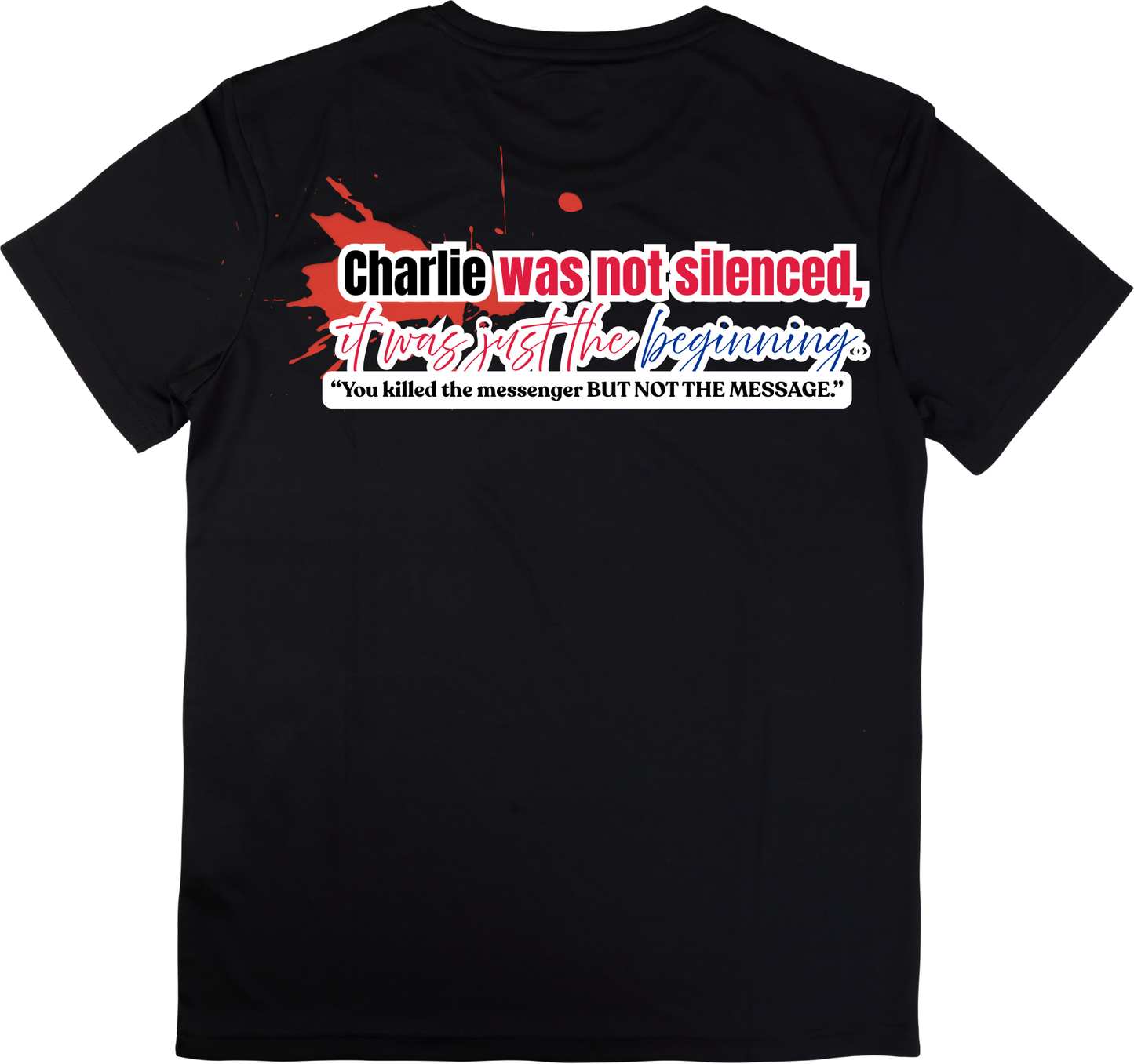 HERE I AM -Charlie Kirk | 2 sides | adult Unisex size
