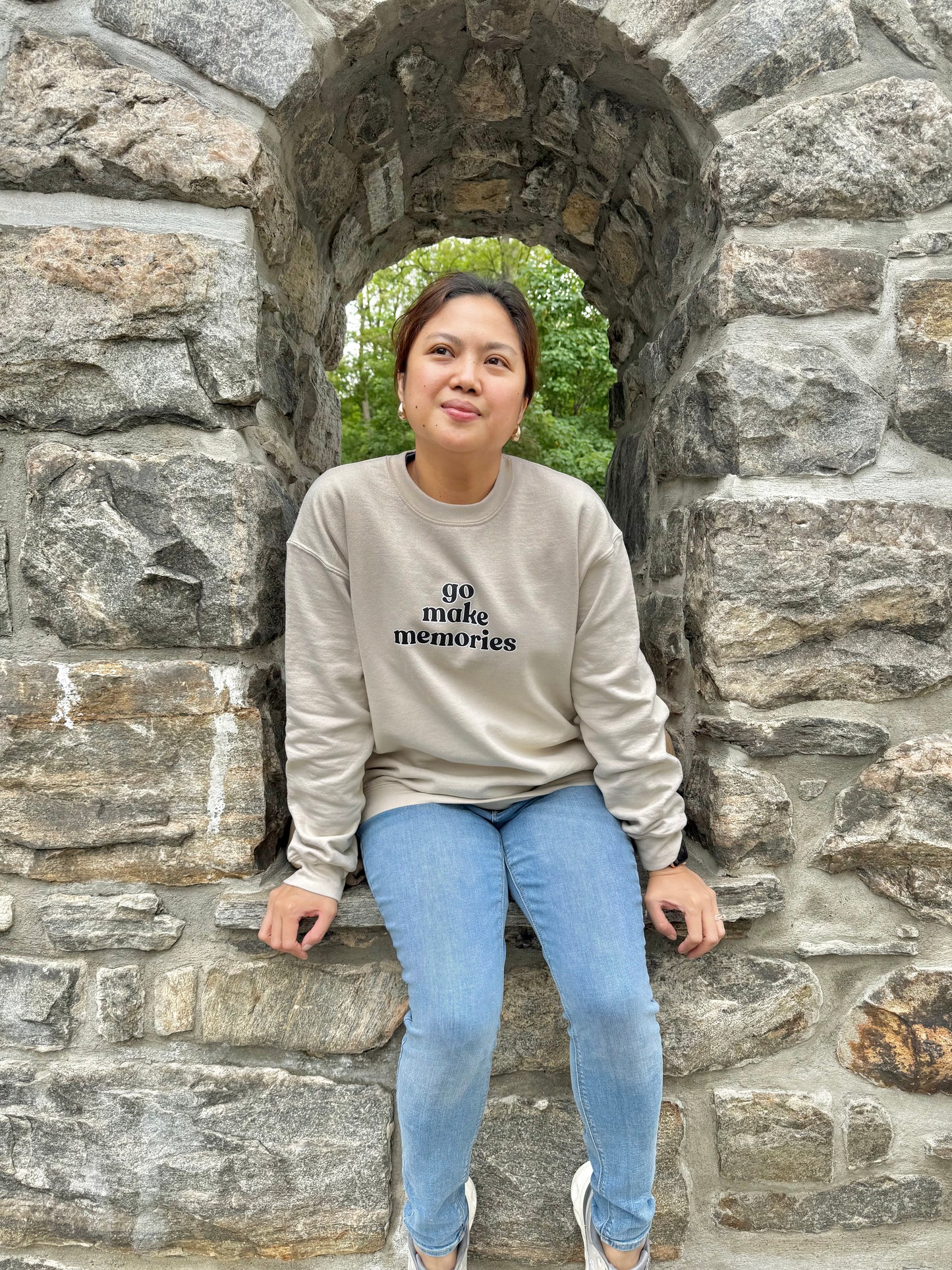 Bon Voyage go make memories sweatshirt | 2-sided prints | Adult Unisex size
