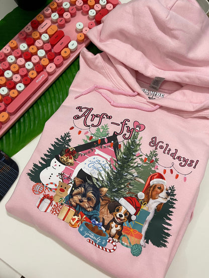 Arffy Holidays-treat yourself Hoodie | doglover | Adult unisex | front print