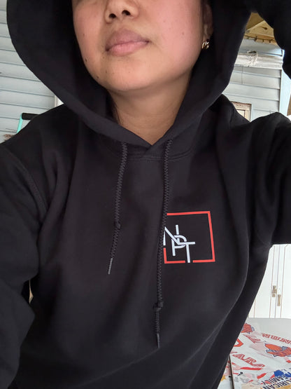 NPT Merch Logo Hoodie | left chest logo+ slogan Back prints | ADULT UNISEX size |