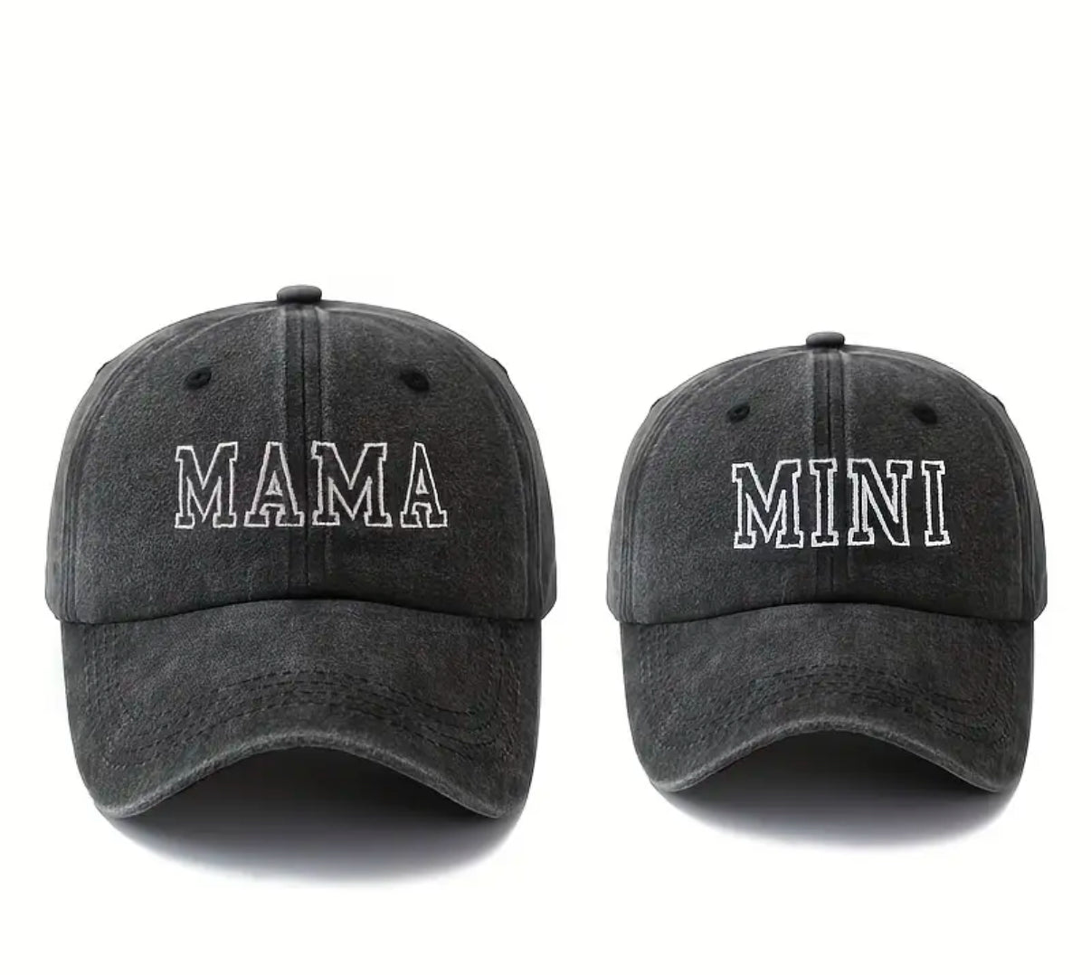 MAMA + MINI DUO embroidered baseball caps | adjustable size | centered embroidered | matching caps | limited stocks