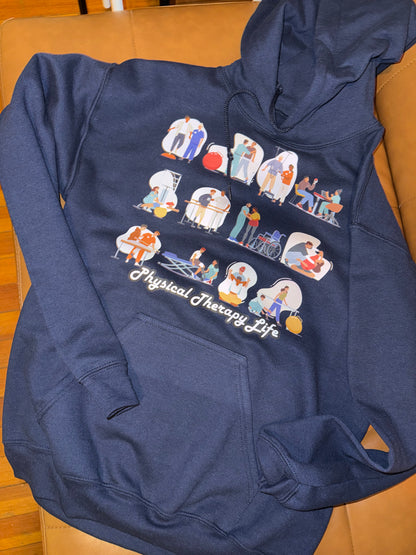 Physical Therapy Life HOODIE | exercises | Full front