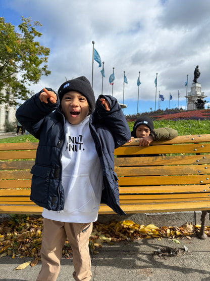 Nuit.Nuit.Eiffel Tower Hoodie  pocket size center chest| YOUTH/KID Unisex size