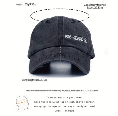 mama embroidered baseball cap | adjustable size | left sided embroidered | limited stocks