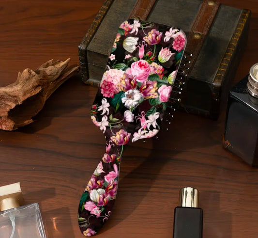Floral Hair Plastic Brush | Limited Stocks