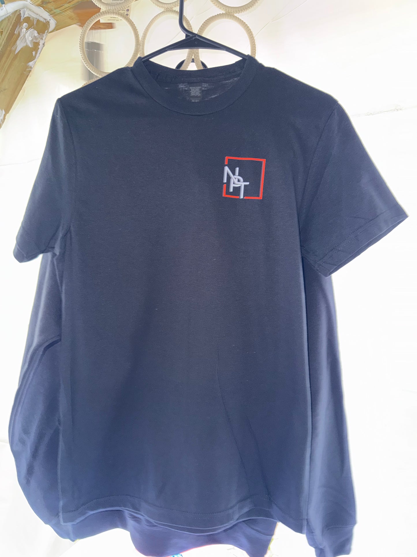 NPT Merch Tee | left chest logo + Slogan back prints | adult Unisex size