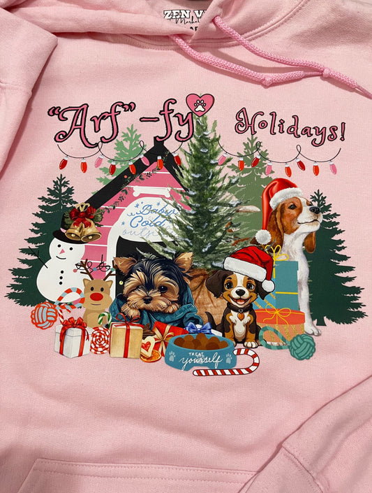 Arffy Holidays-treat yourself Hoodie | doglover | Adult unisex | front print