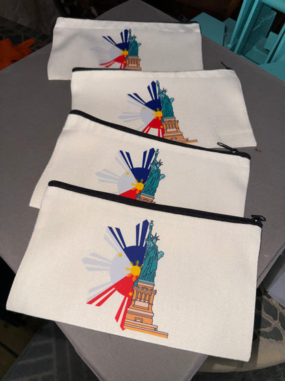 Pinoy in NYC canvas pouch | one sided print | Limited stocks
