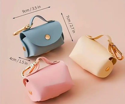 Leather mini purse for your pet waste plastic bags | Accessories for your paw loves | pet accessories | limited stocks | pet needs