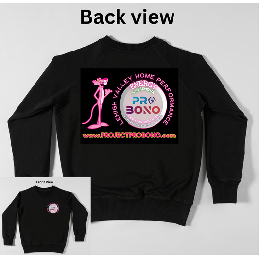 Pro Bono Sweatshirt | Adult| pocket size left chest+ back print | Business Merch