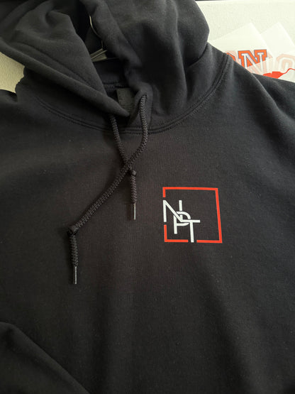 NPT Merch Logo Hoodie | left chest logo+ slogan Back prints | ADULT UNISEX size |