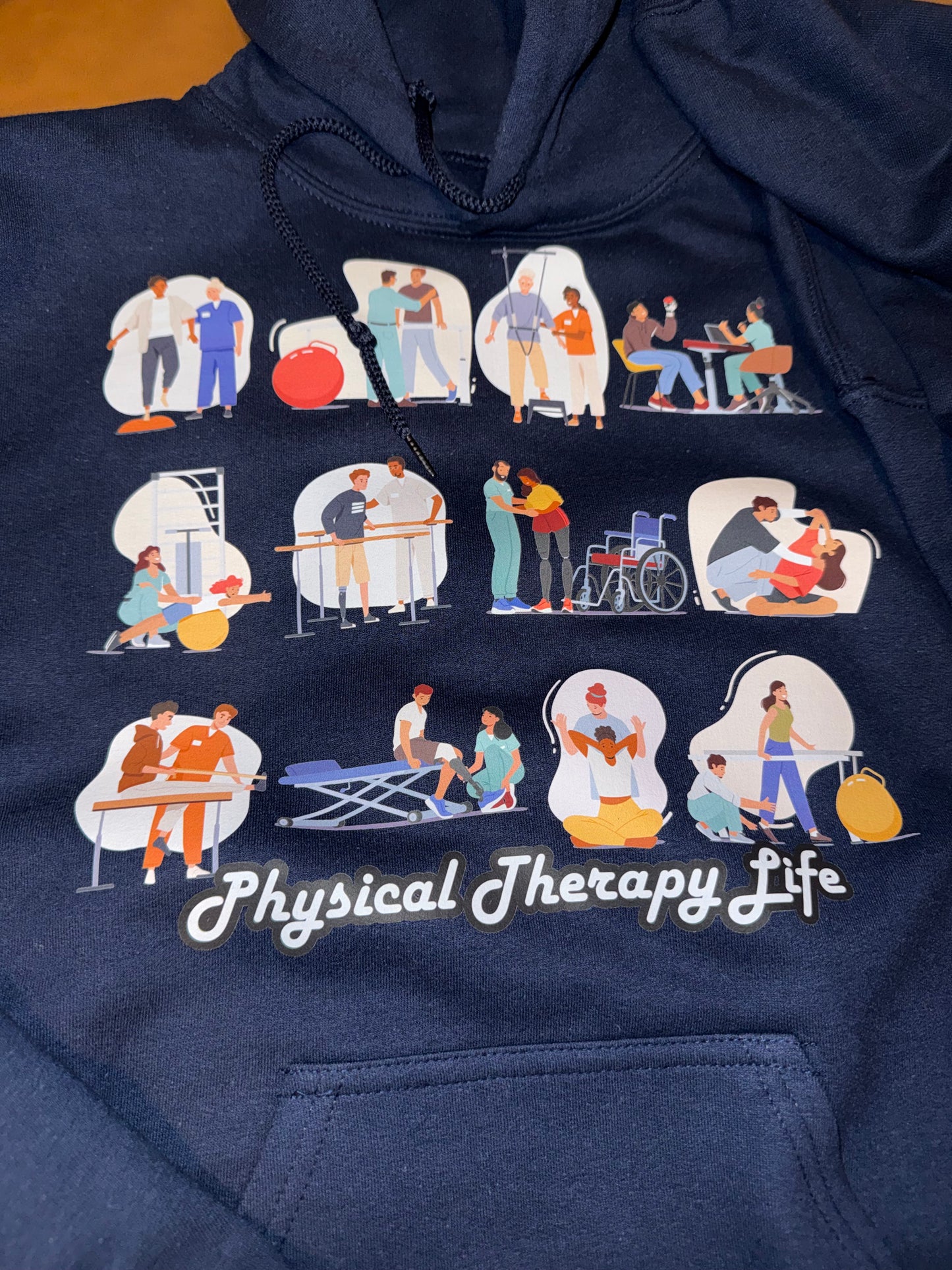 Physical Therapy Life HOODIE | exercises | Full front